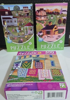 HERITAGE & ARTBOX 500 PIECE PUZZLES ~  LOT OF 3 - Image 1 of 4
