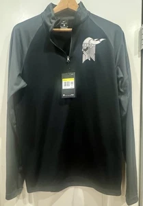 Nike 1/4 Zip Pullover Jacket Mens Size S Black/Gray Dri Fit BRAND NEW w/ Tags - Picture 1 of 4