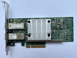 HP Ethernet Dual-Port 10GbE 530SFP+ PCIe x8 Network Adapter Card P/N: 656244-001 - Afbeelding 1 van 2