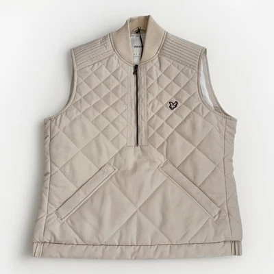 Chaleco acolchado Lyle & Scott para hombre chaleco de expedición crema logotipo acolchado nuevo Foto 1 de 4