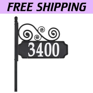 Nite Bright Reflective Address Sign with Versatile Mounting & Design Options - Picture 1 of 11