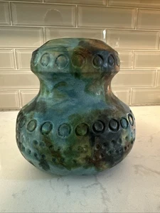 Alvino Bagni Italien Raymor Meer Garten MCM Kunstkeramik Vase 8,25" x 8" - Bild 1 von 11