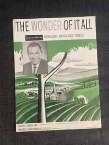 George Beverly Shea - The Wonder of It All by Sheet Vintage Music * 1956 Walfred - Picture 1 of 4