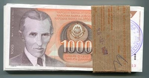 Bosnia & Herzegovina 1000 Dinara 1992 VF X 5 Note Lot P2b 1st Prov. Issue Copy - Picture 1 of 2