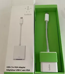 Adaptador genuino Belkin USB-C a VGA F2CU037dsWHTAPL blanco - Imagen 1 de 2