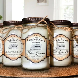 Winter Candle, Christmas Candle, Soy Candle, Choose Your Scent, 16 oz Candle - Picture 1 of 13