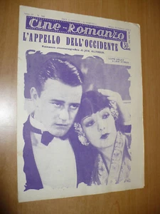 CINEMA CINE-ROMANZO N.248 1932 L'APPELLO DELL'OCCIDENTE LUPE VELEZ LEW AYRES - Picture 1 of 1