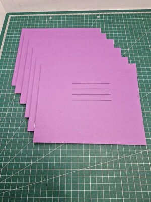 6x Handwriting School Exercise Books Writing Children's Class Purple 20x16cm - Image 1 of 4