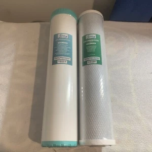 iSpring 1-FC25B + 1-FM25B CTO Carbon Filter And Iron & Manganese Filter New Box - Picture 1 of 14