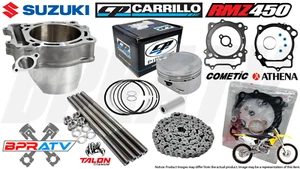 08-24 RMZ450 RMZ 450 96mm Stock Bore Cylinder 13:1 CP Piston Top End Rebuild Kit - Picture 1 of 24