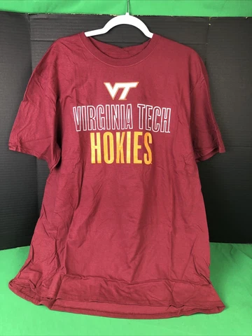 Captivating Virginia Tech Hokies Short Sleeve RED XXLARGE Cover