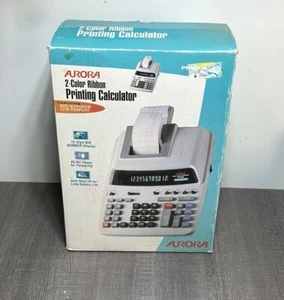 Aurora PR-1000 10-Digit Big Number 2 Color AC/DC Portable Printing Calculator - Bild 1 von 7