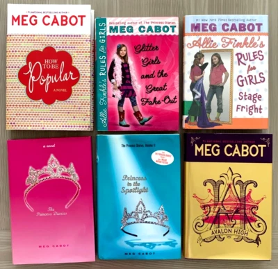 Meg Cabot Hardcover Books, Princess Diaries, Allie Finkle, Avalon High-SET OF 6 - Image 1 of 4