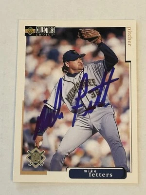 Mike Fetters 1998 Upper Deck Collector's Choice Signed Auto Milwaukee Brewers 🔥 - Image 1 of 3