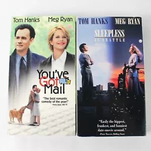 Set of 2 VHS Romantic Comedy You've Got Mail & Sleepless in Seattle PREOWNED - Picture 1 of 5