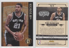 2015-16 Panini Gold Standard AU /79 Tim Duncan #42 HOF