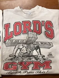 Vintage 1990 Lord’s Gym Graphic Tee - Picture 1 of 4