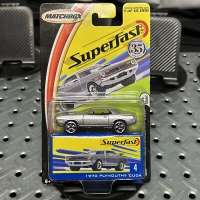 Limited edition 2005 Matchbox Superfast #4 Plymouth® Hemi® 'Cuda Silver - Image 1 of 4