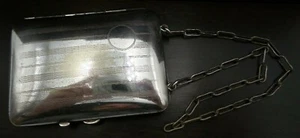 Antique Art Deco Sterling Silver Ladies Dance Coin & Compact Purse - No Monogram - Picture 1 of 12