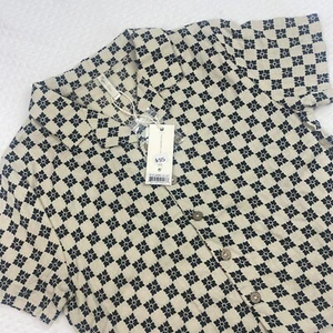 NWT Rylee & Cru Miley Top Flower Check Black Girls Size 10 - 12 Linen - Picture 1 of 5