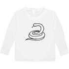 'Snake' Children's / Kid's Long Sleeve Cotton T-Shirts (KL003210)