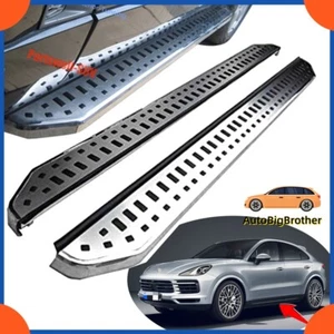 Running Boards Side Steps Nerf Bar Fits for Porsche Cayenne 2018+ 2021 2022 2023 - Imagen 1 de 9