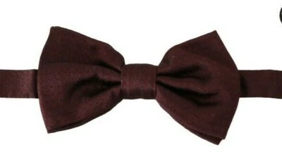 Papillón mariposa con estampado de seda burdeos DOLCE & GABBANA Papillon PVP $150 Foto 1 de 4