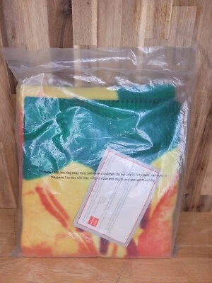  Easter Seals Fleece Throw Lap Blanket Flowers Orange/Yellow Lily Floral New  - Image 1 of 4