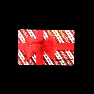 Walmart Christmas Gift Red Ribbon Bow Foiled NEW COLLECTIBLE GIFT CARD $0 #8745 - Picture 1 of 1