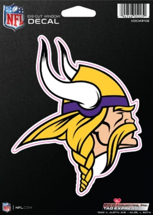 Calcomanía troquelada Minnesota Vikings - ventana de coche, computadora portátil, vaso. Ver descripción Foto 1 de 1