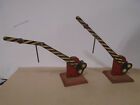 VINTAGE MARX METAL O SCALE MECHANICAL CROSSING GATES THAT WORK MANUALLY
