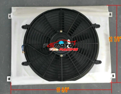 Funda radiador aluminio para PORSCHE 944 2.5L/2.7L NO TURBO 1983-1988 + Ventilador Foto 1 de 4