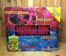 Nintendo Virtual Boy console in original box With manual, 2 Games Golf, Tennis