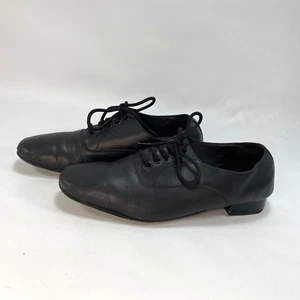 Sehr feine Herren Leder schwarz Ballsaal Tanzschuhe Salsa Latin Tango Jazz 8,5 - Bild 1 von 9