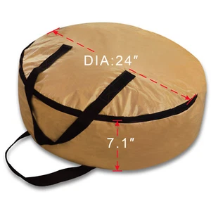 Heavy Duty Xmas/Christmas Wreath Storage Bag w/ Handles Red for 24''/30'' Wreath - Picture 1 of 29