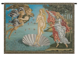 Birth of Venus (Nascita di Venere) Botticelli Italian Woven Tapesty Wall Hanging - Picture 1 of 6