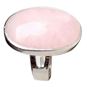 Oval Gemstone Adjustable Wedding Finger Band Crystal Jewelry - Picture 1 of 27