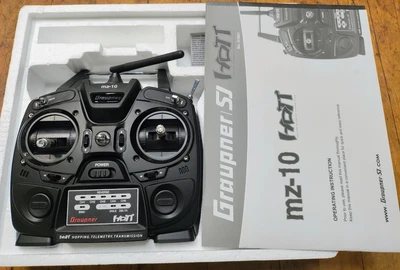 Transmisor Graupner MZ-10 HOTT 5CH 2.4GHZ Modo 2 + caja/instrucciones originales  Foto 1 de 4