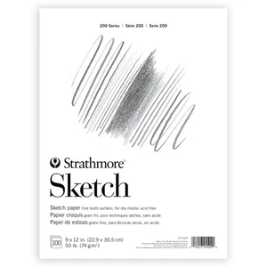 Serie 200 Sketch Pad, 9x12 pollici, 100 fogli, rilegato a nastro - libro di schizzi per artisti... - Foto 1 di 7