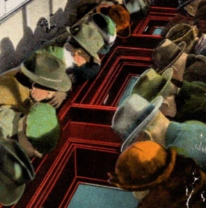 Cartolina d'epoca WB veduta giardini sottomarini Catalina Island CA vedi scansione - Foto 1 di 4