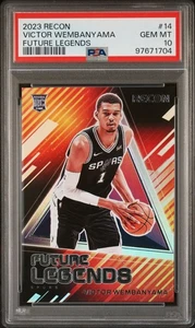 2023-24 Panini Recon - Future Legends Victor Wembanyama #14 (RC) PSA 10 Rookie - Picture 1 of 2
