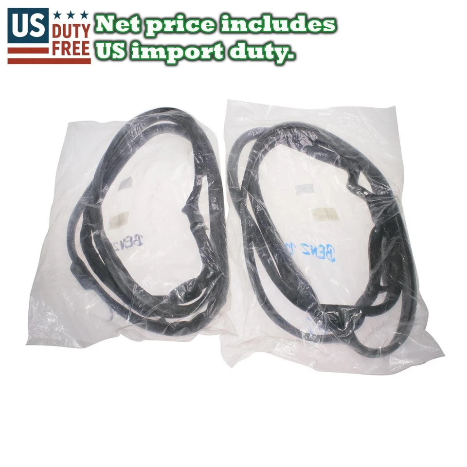 Par de sellos de resistencia para puerta delantera Fit Mercedes-Benz W126 260SE 300SE 500SE 560SE Foto 1 de 4