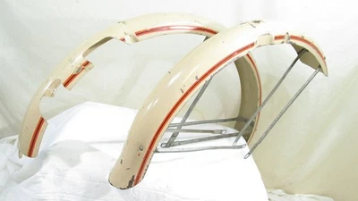 Schwinn Whizzer Guardabarros Delantero Trasero 26" Globo S2 Llanta Braguero Horquilla Cinturón Recorte Foto 1 de 4