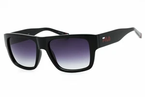 FILA SFI281 0Z42 Sunglasses Black Frame Gray Lenses 56mm - Picture 1 of 4