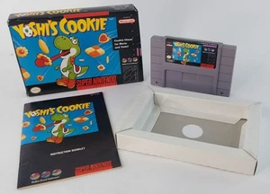 Super Nintendo SNES Yoshi Cookie CIB GOOD CONDITION - Picture 1 of 15