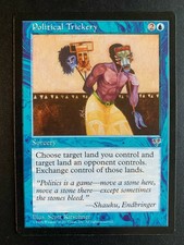 Political Trickery Mirage Light Play Reserve List MTG Magic The Gathering 