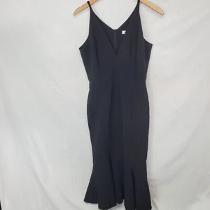 Dress The Population Black Dress Size L Womens Sleeveless Maxi V-Neck - Picture 1 of 3