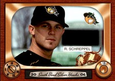 2006 South Bend Silver Hawks Grandstand #9 Ryan Schreppel Stockton California CA