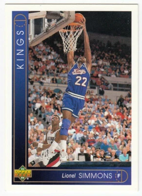 Upper Deck Basketball Trading Card (1993) - Kings - Card #99: Lionel Simmons - Image 1 of 2