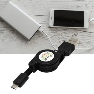Retractable Micro USB A to USB 2.0 B Male Cable Sync Data Charger for Android 22 - Afbeelding 1 van 9
